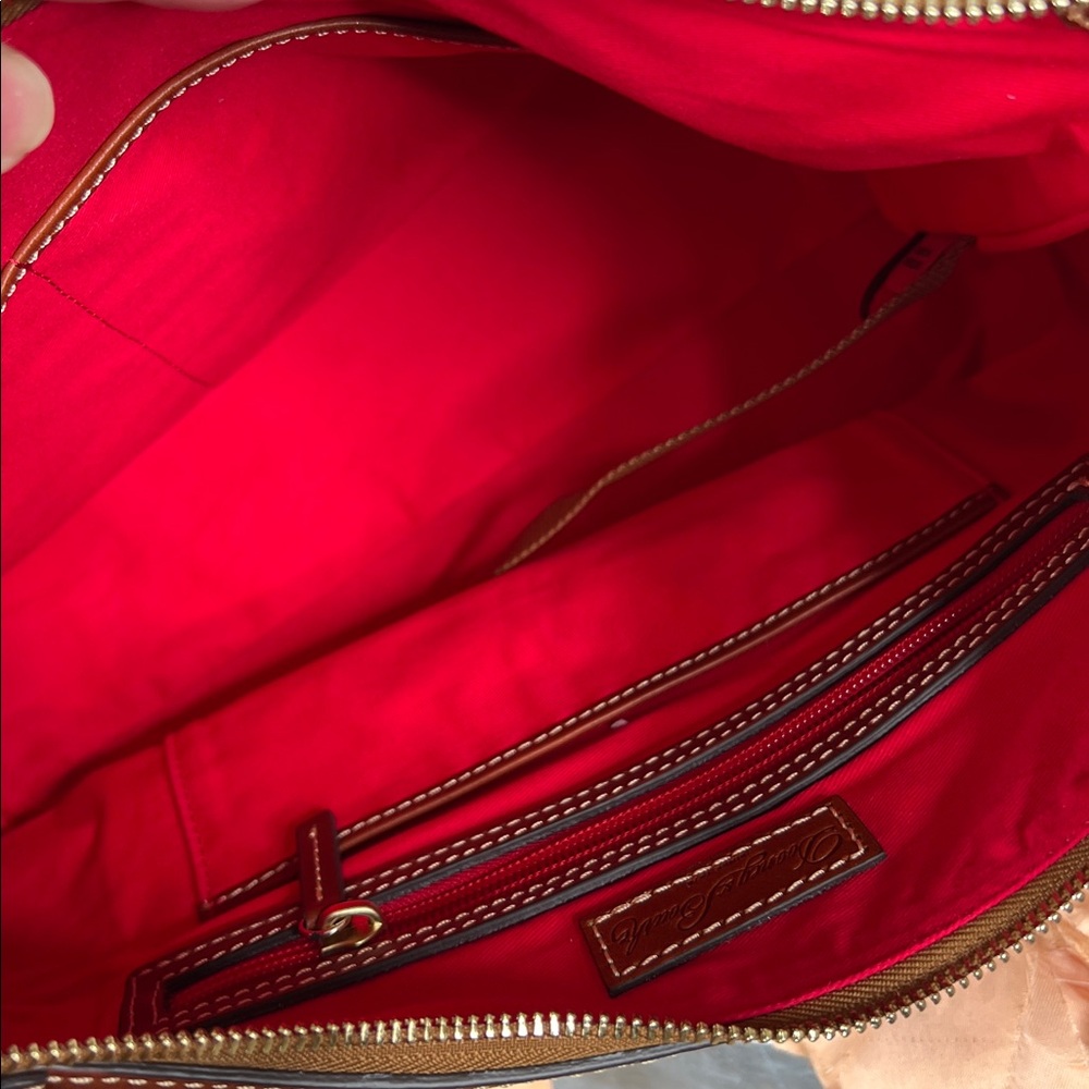 Dooney & Bourke Pebbled Leather Hobo Shoulder Bag Plum Wine Purple - Picture 11 of 14